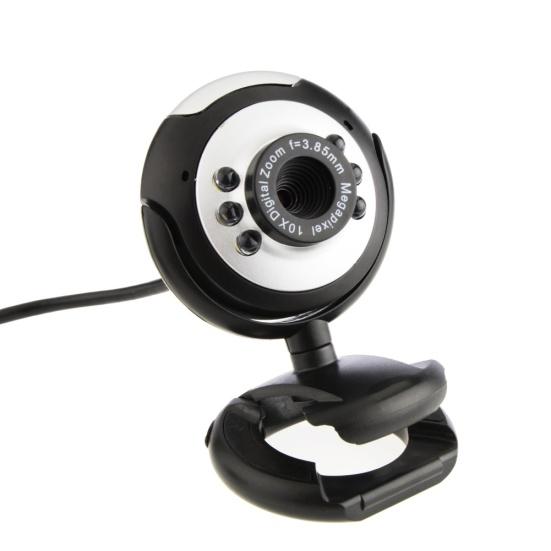 USB Webcam High 6 LED Night Clarity 12.0MP Light Web Camera Built-in Mic