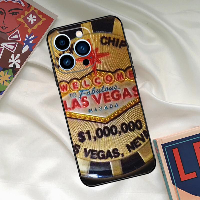 Чехол для телефона Las Vegas Casino Poker для iPhone 16 15 14 12 11 13 17 Pro Max 15 16 Plus 13 Mini 16e 17 Air Funda Cover