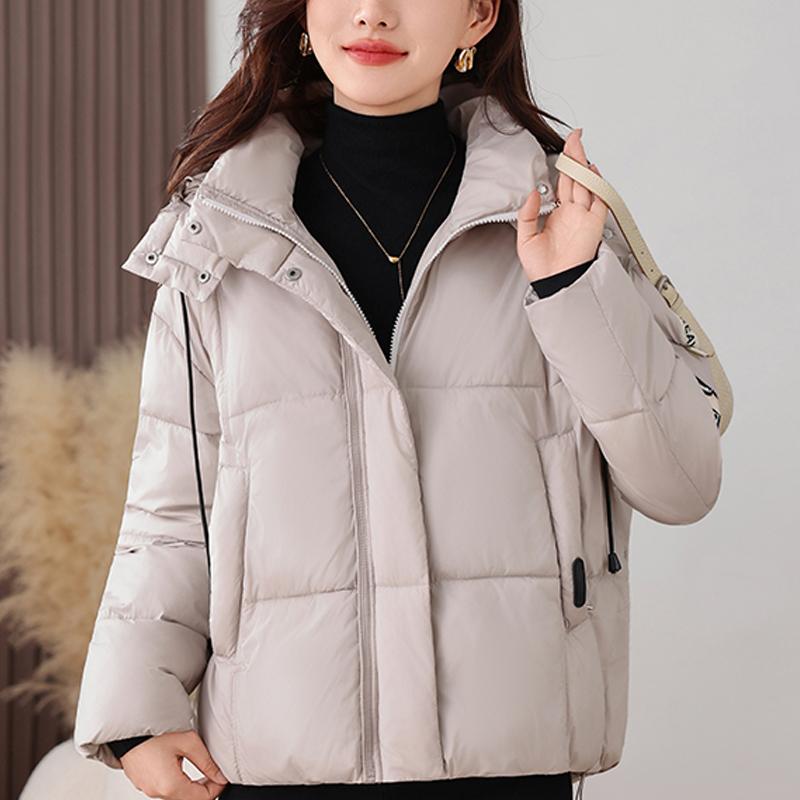 Fashion Woman Parkas Winter Short Coat Hooded Thick Warm Elegant Women's Jackets