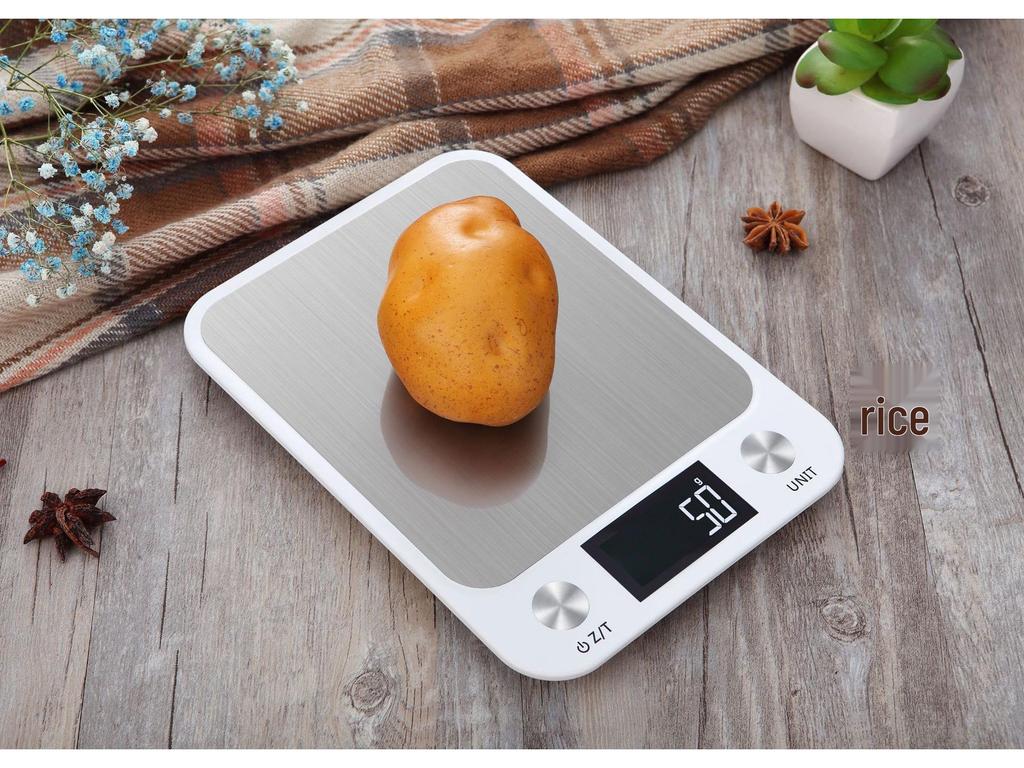 Stainless Steel High Precision Waterproof Kitchen Scale - Electronic Gram Scale for Baking