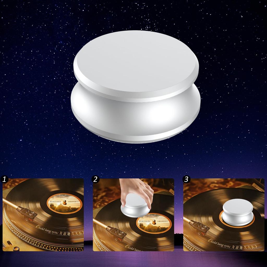 Preffair Audiophile Весовой стабилизатор 280 OZ алюминиевый держатель груза для проигрывателя с мягкой подкладкой для стабильной скорости винилового оптического диска LP стабилизатор G/9.9