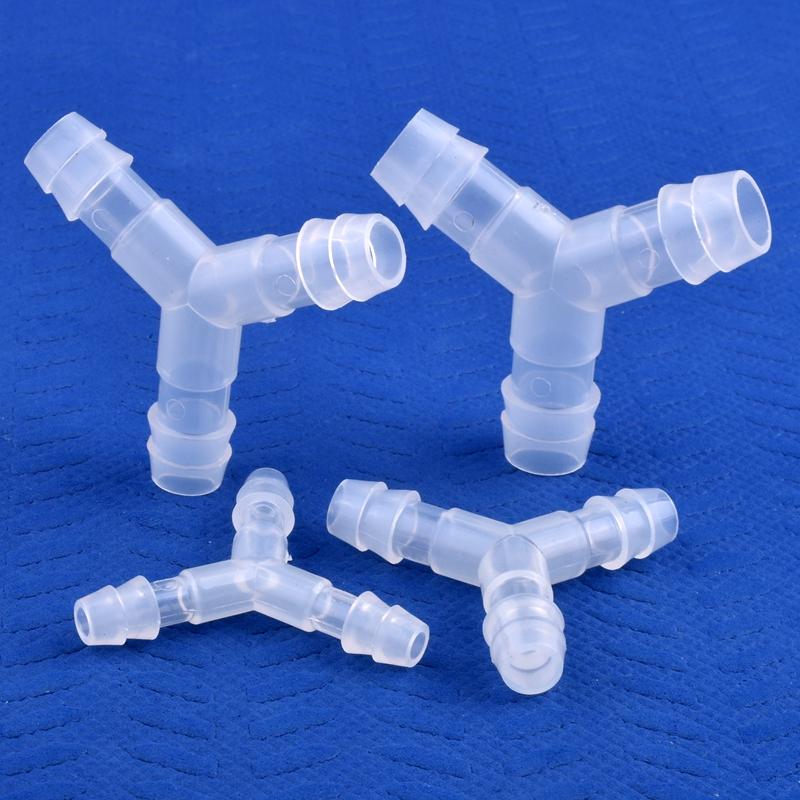 10 шт./лот 4~12 мм пластиковый 120° Y-образный тройник-соединитель для аквариума, адаптер для воздушного насоса, распределитель жидкого газа, садовый шланг для воды в форме пагоды