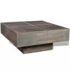 VidaXL Square Coffee Table Dark Brown Solid Mango Wood