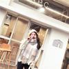 Women's Winter Casual Plaid Scarf Japanese Imitation Cashmere Thick Warm Scarf Scarf Shawl