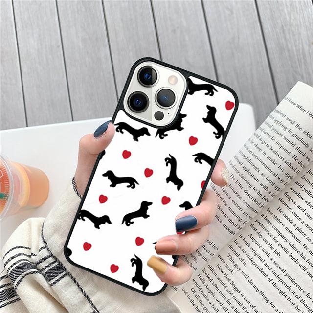 Такса Teckel Dackel Собака Чехол-Ракушка Для iPhone 17 Air 15 16 14 13 12 Pro Max 11 Pro Max Plus Чехол-Защита для Телефона