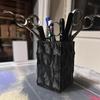 1 Piece Obsidian Pen Holder, Office And Home Desktop Storage Box, Multifunctional Desktop Organizer.