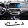 For -BMW 5 Series G30 2018-2022 Carbon Fiber Car Console Air Condition Vent Outlet Cover Trim Frame Sticker