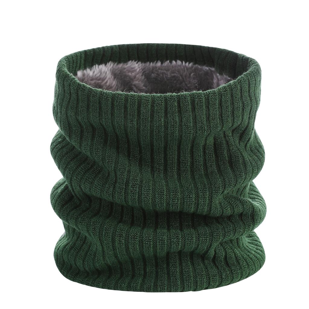 Мужская и женская утепленная флисовая подкладка для шеи, унисекс, однотонная вязаная шерстяная теплее для шеи, осень-зима