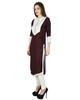 Designer Indian Rayon Red Solid Casual Kurta Women Kurti Top Tunic