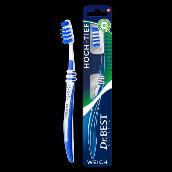 Dr. Best Doctor's Best High Low Toothbrush Soft 1pc
