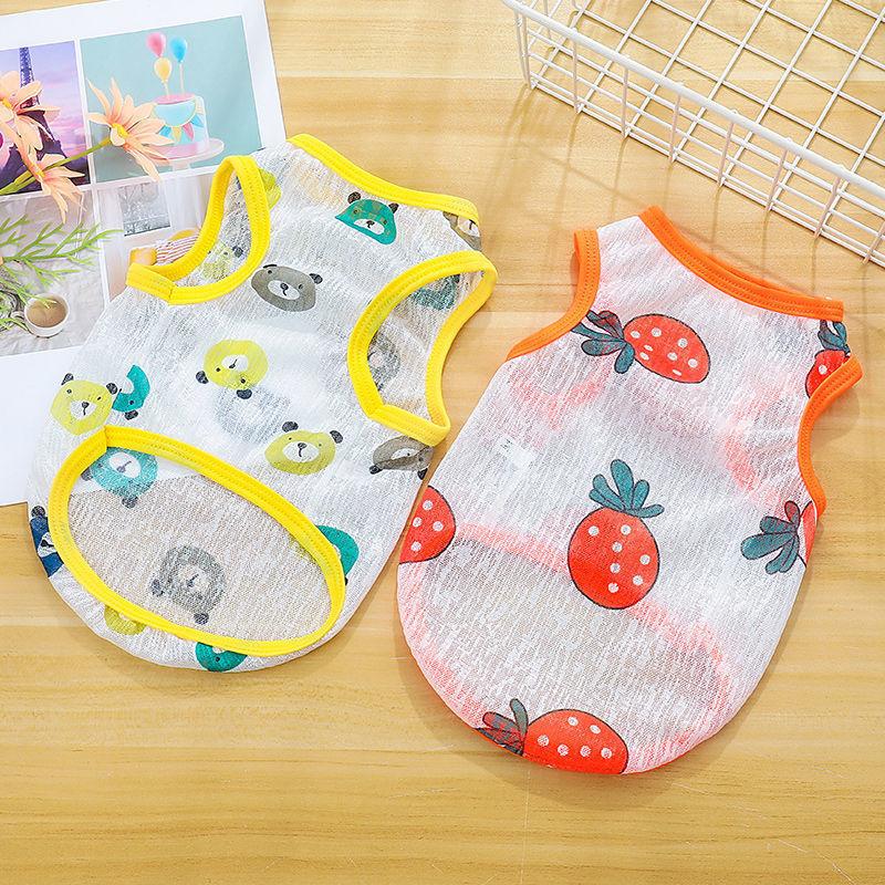 New Dog Clothes Summer Thin Breathable Vest Cat Clothes Small Dog General Clothing Pet Spring and Summer Clothes