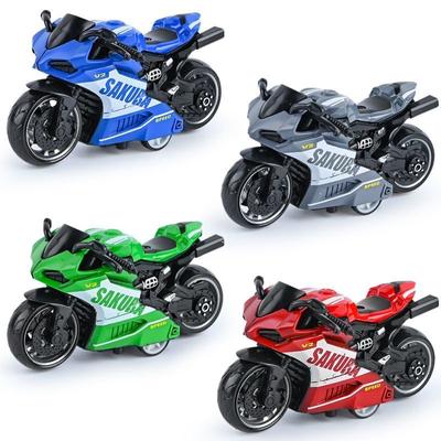 Сплав Мини Мотоцикл Машина Игрушки Металл Sakura-V2 Инерционный Скоростной Мотоцикл Коллекция Гоночных Машин Фигурки Для Детей Взрослых Подарок