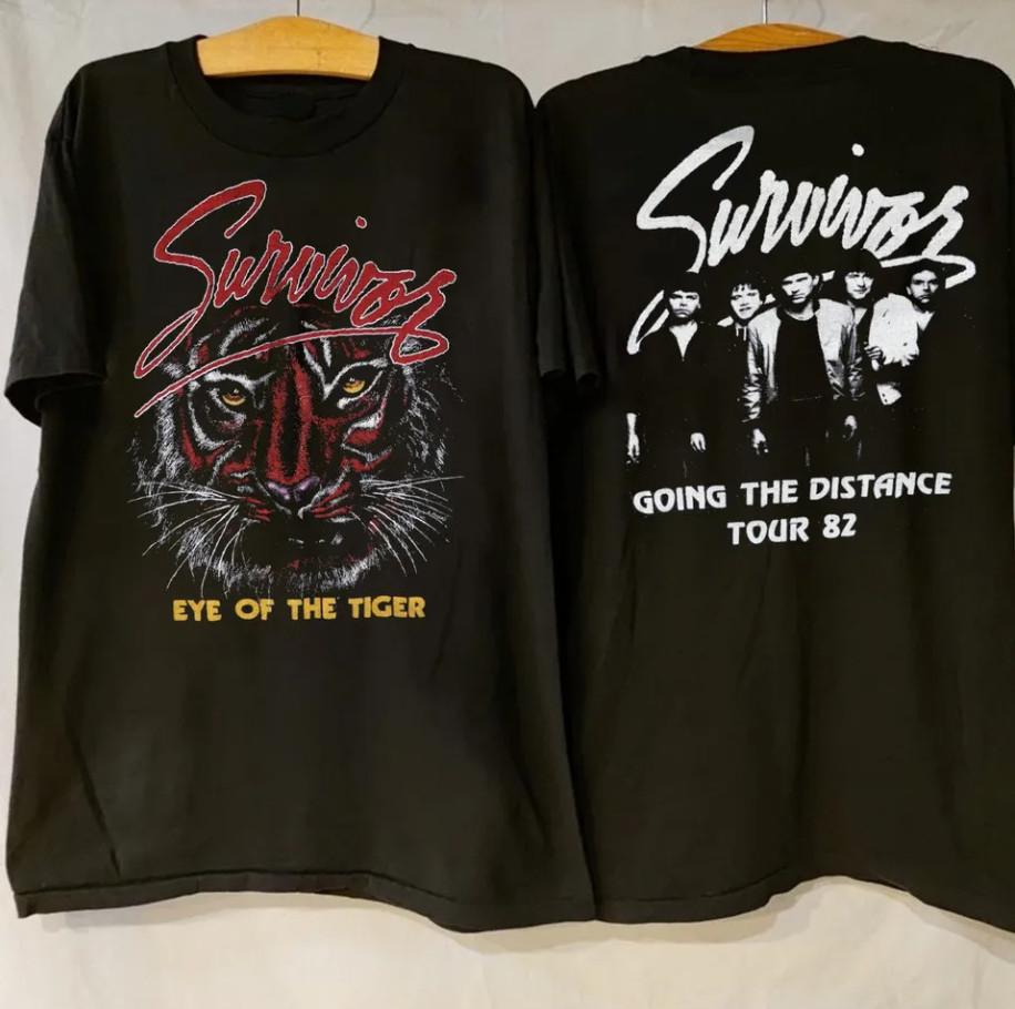 Eye Of The Tiger Going The Distance Survivor TShirt Cotton RI_102 Unisex T-Shirt
