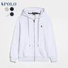 Men's Fleece-Lined Hooded Jacket with Zipper and Embroidery - Fashionable Autumn/Winter Casual Sweatshirt