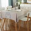 Forhomelife Waterproof Vinyl Tablecloth, Nordic Style, Stylish PVC Table Cover, Water-Repellent, Oil-Proof, Stain-Resistant, Durable, Heat-Resistant,