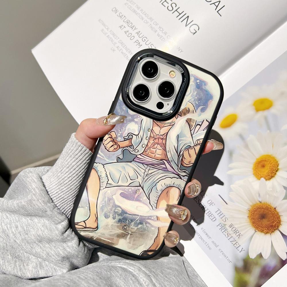 Чехлы для телефонов Ae92 One Piece Luffy Gear 5 для Samsung A13 A32 A53 A04 A54 S23 S24 Ultra Infinix Hot 40 Huawei P30 Pro с металлической защитной задней крышкой для камеры