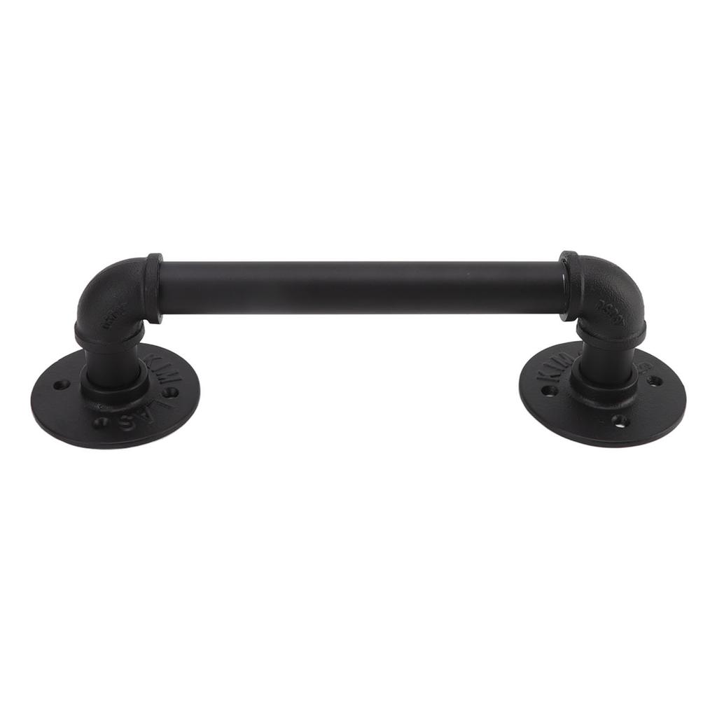 Door Pull Handle Simple Industrial Retro European Style Black Iron Decorative Practical Barn Door