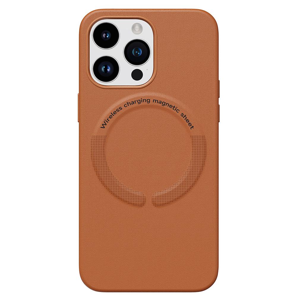 Кожаный чехол для Magsafe с беспроводной зарядкой iPhone 15 14 13 Pro Max 12 13 Pro 14 Pro iPhone14 противоударный чехол для телефона Капа