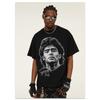 Maradona Star Printed Short-sleeved T-shirt Men's American Fashion Brand Loose Round Neck Pure Cotton Casual High-quality Tee