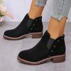 Women Boots  Autumn Winter New Fashion Boots Women Outdoor Low Heel Low Tube College Style Shoes for Women Botas De Mujer