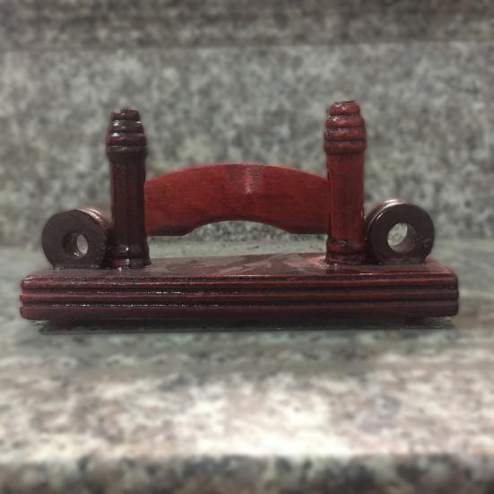 Retro Style Folding Fan Stand Smooth Edge High Stability Wooden Fan Frame