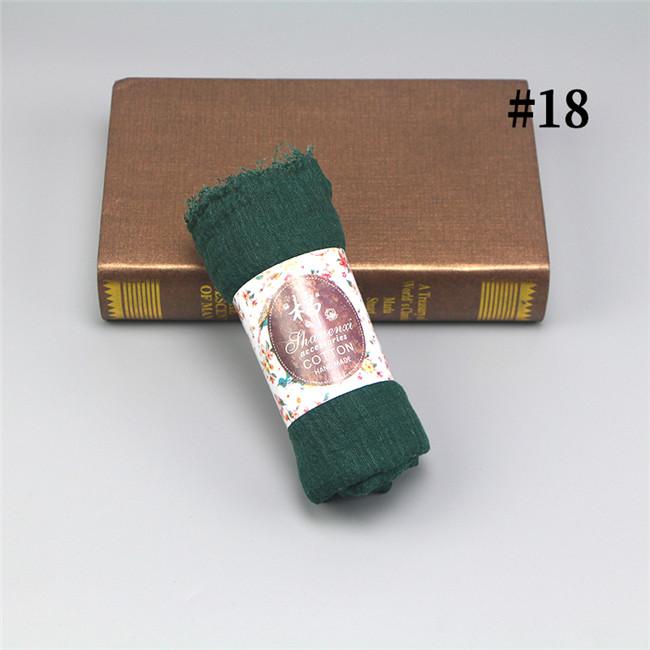 Wholesale Price 70*180cm Women Muslim Crinkle Hijab Scarf Femme Musulman Soft Cotton Headscarf Islamic Hijab Shawls and Wraps