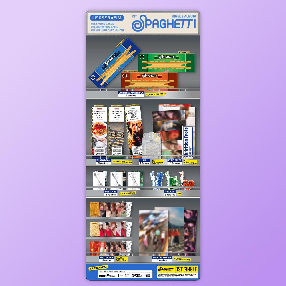 LE SSERAFIM 1st Single Album SPAGHETTI