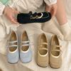 Fashion Lightweight Retro French Flat Bottom Shallow Mouth Single Shoes Women's 2025 New Spring and Autumn Skirt Versatile Mary Jane Shoes