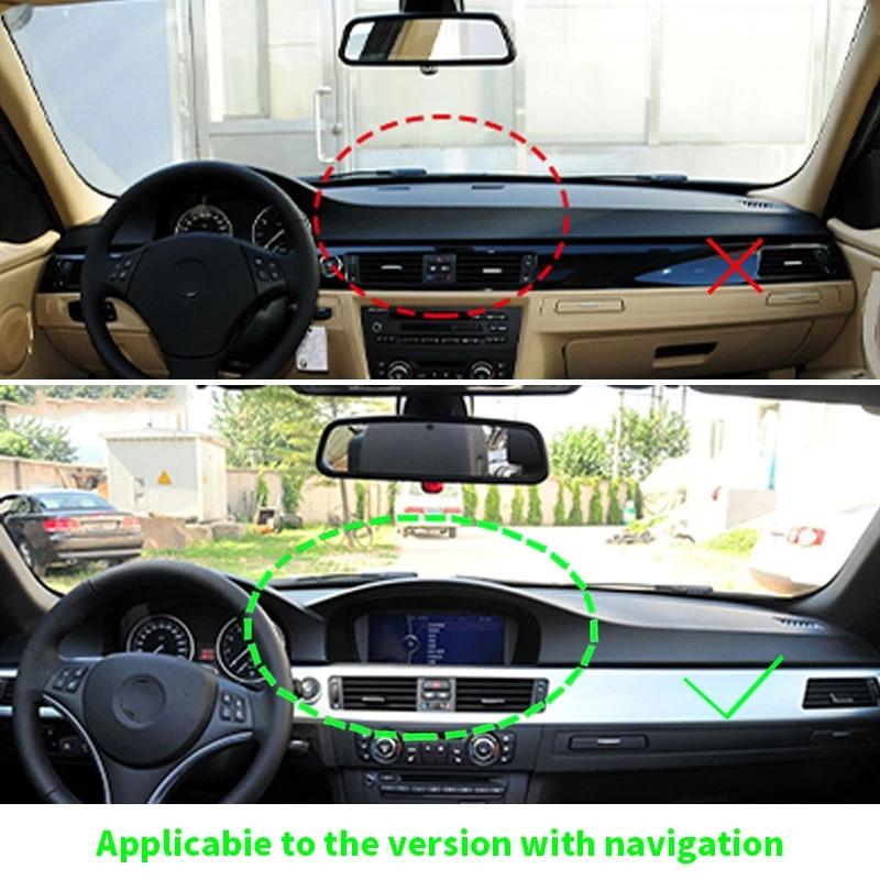 LHD для BMW 3 серии E90 2005-2012 ABS текстура из углеродного волокна внутренняя отделка центральной консоли приборной панели