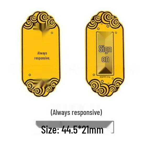 Shuibei 999 Pure Gold Princess Phone Sticker & Magnet Set - Prosperity, Peace, and Joy Design