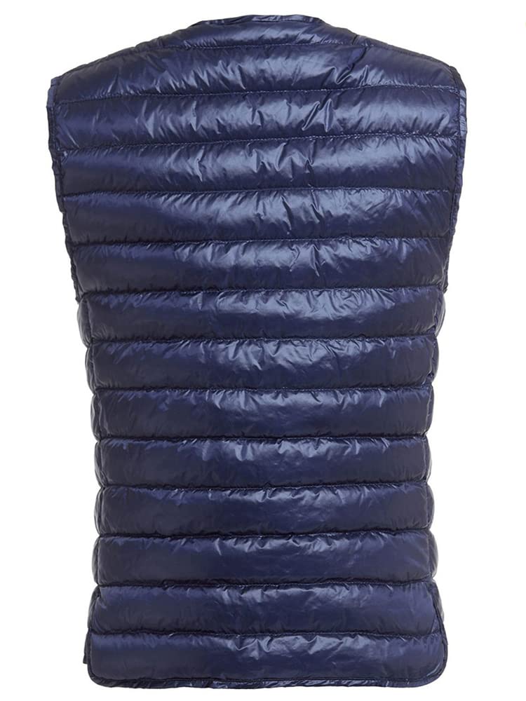 CLAZOLIY Мужской жилет без воротника с внутренним пухом и CL111, Сверхлегкий, Теплый, Легкий, Компактный, (XL, темно-синий)