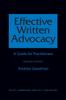The Effective Written Advocacy : A Guide for Practitioners Book