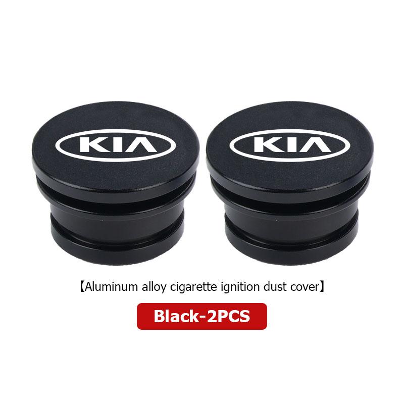 Car Logo Cigarette Lighter Dust Proof Plug Cover Cigarette Lighter Button For KIA K5 K2 Rio Optima Sportage Venga Sorento Stonic pzce30