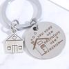 Home Adventures Keychain Stainless Pendant Keyring Housewarming Gifts