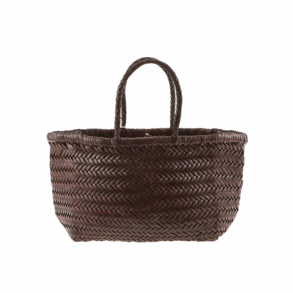 Dragon Diffusion Bamboo Triple Jump Small Tote Bag 8811 Dark Brown