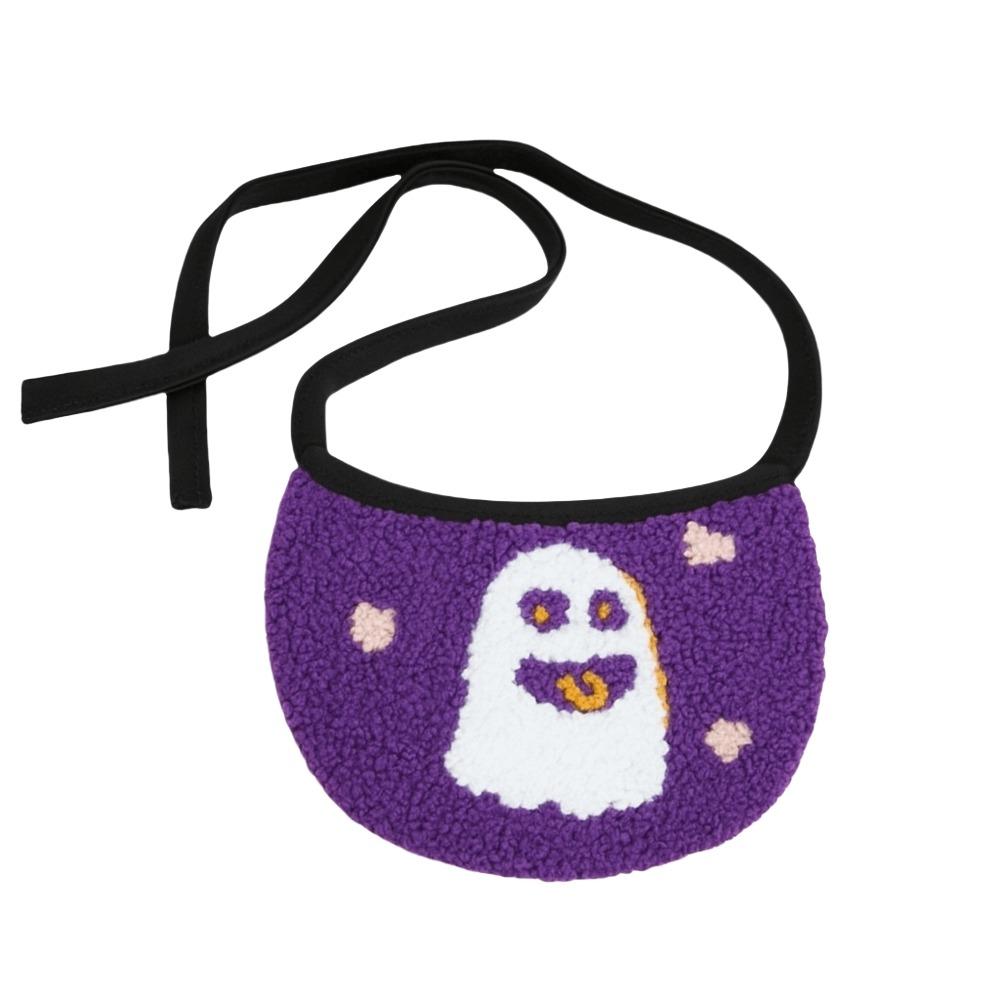 Comfortable To Wear Pumpkin Dog Scarf Adjustable Kitty Saliva Towel Halloween Pet Bib  Cosplay