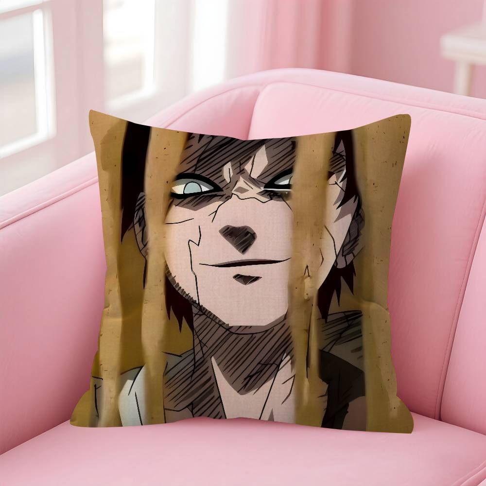 Anime Gaara logo Pillow Anime Pillow Sofa Bed Head Pillow Cover Cushion Cover Fashion