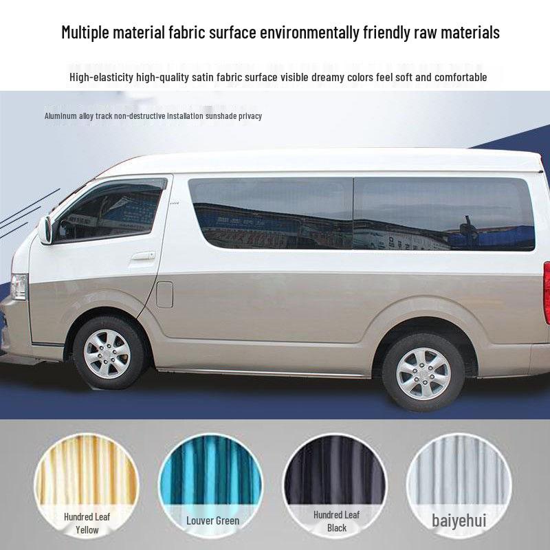 Sunshade Curtains and Tracks for Jinbei, Haishi, Jinlong, Kaige, and Foton G7 Vans