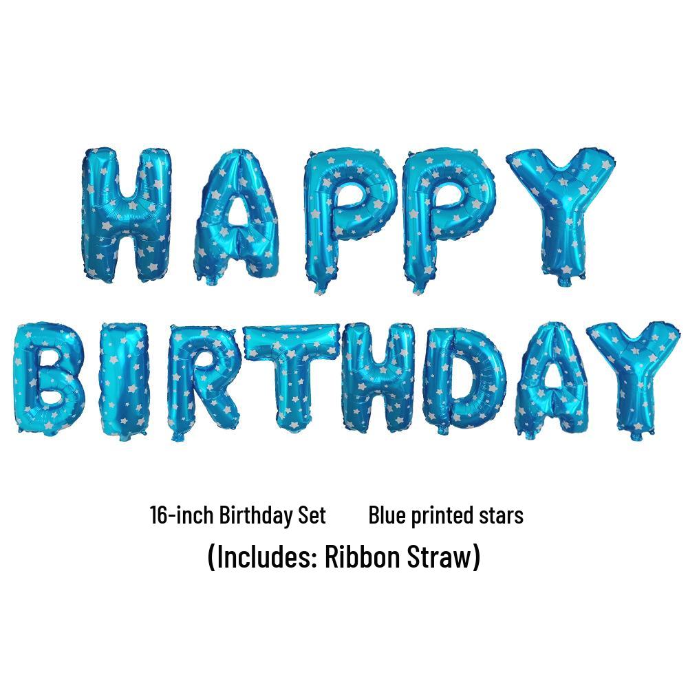 Набор украшений из 16-дюймовых шаров-букв «С Днем рождения»