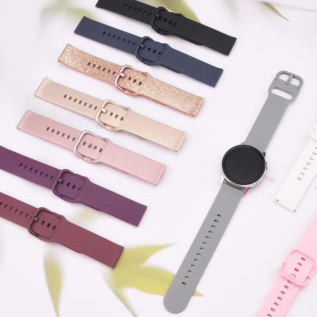Ремешок 22 мм/20 мм для часов Samsung Galaxy Watch 5, 3, 4, 40 мм, 44 мм, 46 мм, 45 мм, 42 мм gear S3/S4/S2 Frontier Sport Active 2 для часов Huawei, браслет с пряжкой