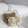 Tassel Straw Bag For Women Bohemian Beach Bag Woven Small Crossbody Bag Summer Hollow Shoulder Bag Lady Handbag Purse