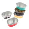 10Pcs Aluminum Foil Baking Cup Heat Resistant Cake Cups Mold With Lid Cupcake