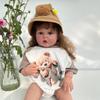 60 CM 3D Paint Skin with Vein Soft Silicone Reborn Baby Doll Toy for Girl Princess Toddler Bebe Artist Collection
