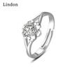 Классическое кольцо Lindon из медного сплава с цирконием, женские ювелирные изделия, свадебный подарок для вечеринки