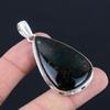 Bloodstone Gemstone Pendant Solid 925 Sterling Silver Pendant Jewelry Gift For Unisex