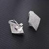 Fashion Contracted Women's Earrings Geometric Shaped Cubic Zirconia Earrings Bling Bling Exquisite Female Modern Jewelry