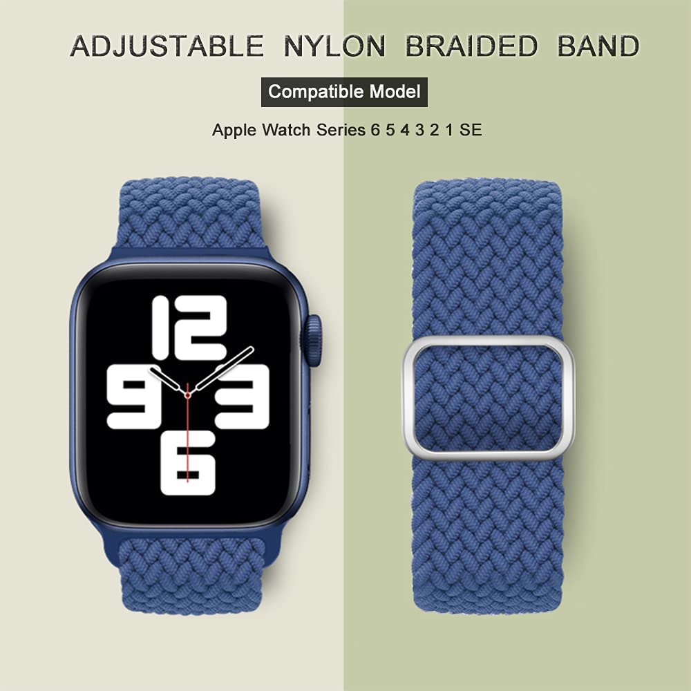 Плетеная петля Solo для Apple Watch Band Se 76543, 40 мм, 44 мм, эластичный ремешок для браслета Smart Series, аксессуары 38 мм, 42 мм, 41 мм, 45 мм