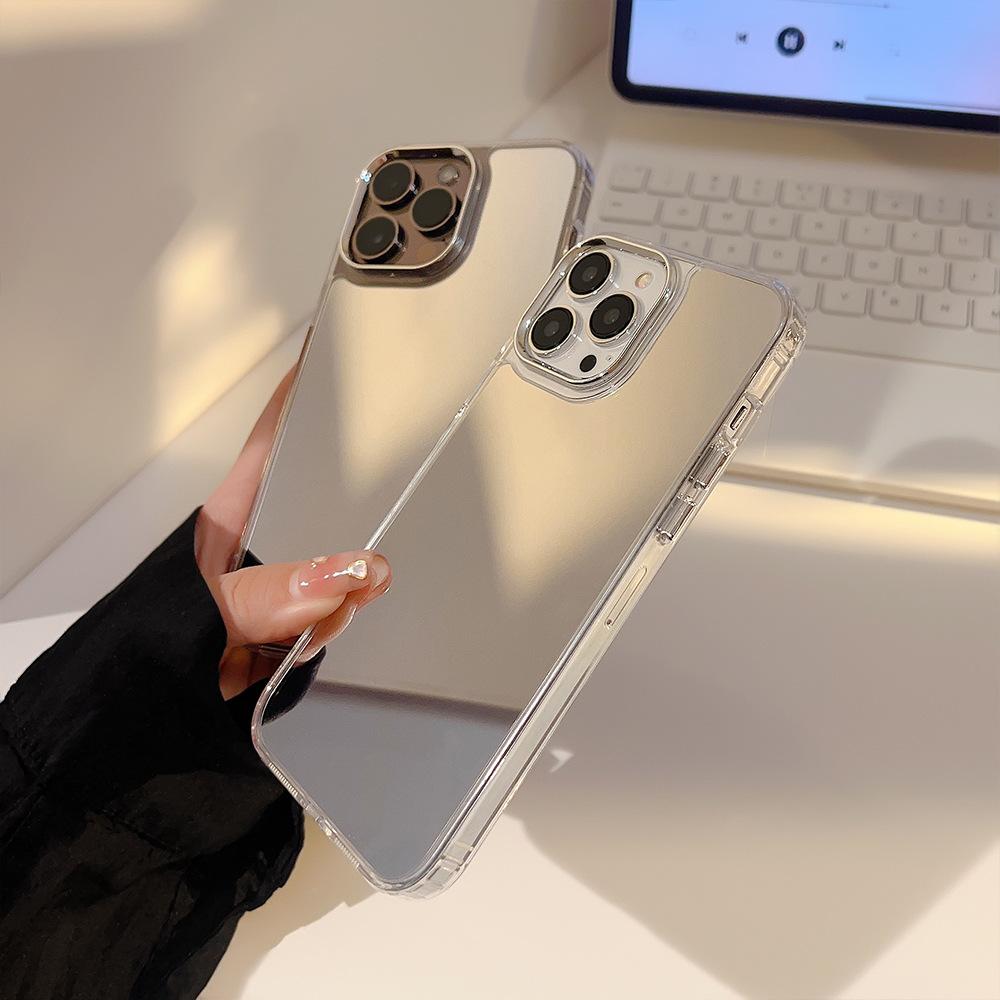 Electroplating Mirror 17pro Max for IPhone 16 for Apple 15 Phone Case 12 High-end Feeling 13pro Minimalist 11
