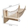 Деревянный кошачий комплекс Umora с подвесным мостиком для игр, снятия стресса, легкой сборки, кроватью, зоной, гамаком, облегчением, упражнениями, (140см)