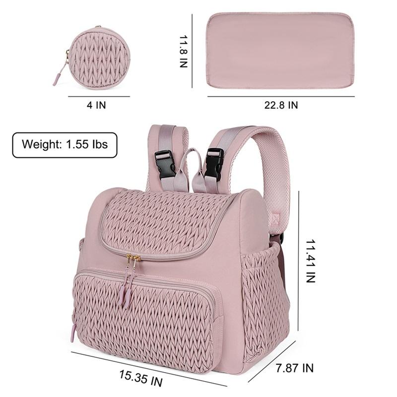 Мамочкина сумка для подгузников, органайзер для детской коляски, рюкзак большой вместимости для путешествий на открытом воздухе, сумка для беременных с термокарманом и пеленальным ковриком
